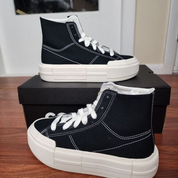 Converse Chuck Taylor Black Cruise Hightop Sneakers 7.5/6.5 - Picture 3 of 11